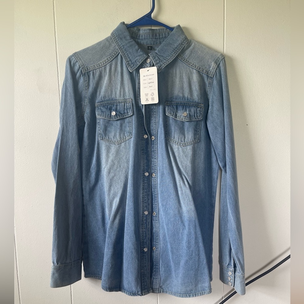 Blue jean shirt